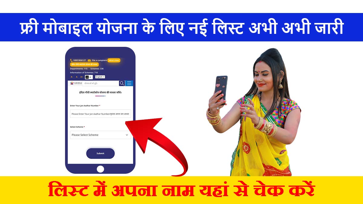 Rajasthan Free Mobile Yojana List